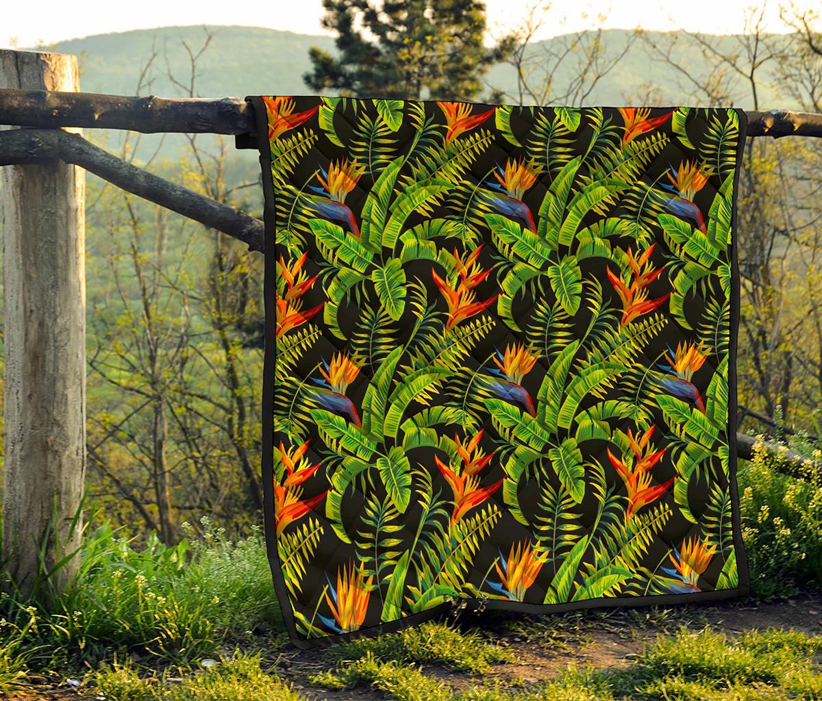 Tropical Summer Pattern Print Quilt