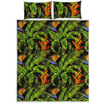 Tropical Summer Pattern Print Quilt Bed Set
