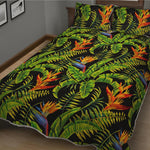 Tropical Summer Pattern Print Quilt Bed Set