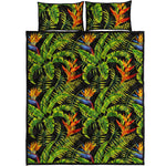 Tropical Summer Pattern Print Quilt Bed Set