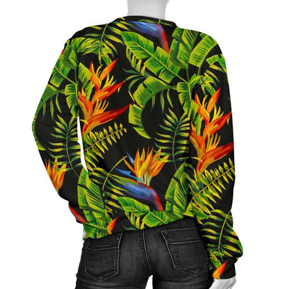 Tropical Summer Pattern Print Women's Crewneck Sweatshirt GearFrost