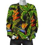 Tropical Summer Pattern Print Women's Crewneck Sweatshirt GearFrost