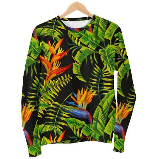 Tropical Summer Pattern Print Women's Crewneck Sweatshirt GearFrost