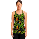 Tropical Summer Pattern Print Women's Racerback Tank Top