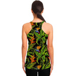 Tropical Summer Pattern Print Women's Racerback Tank Top