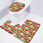 Tropical Sunset Pattern Print 3 Piece Bath Mat Set
