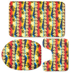 Tropical Sunset Pattern Print 3 Piece Bath Mat Set