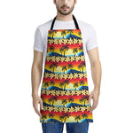 Tropical Sunset Pattern Print Apron