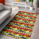 Tropical Sunset Pattern Print Area Rug