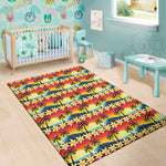Tropical Sunset Pattern Print Area Rug