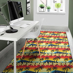Tropical Sunset Pattern Print Area Rug