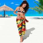 Tropical Sunset Pattern Print Beach Sarong Wrap
