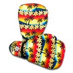 Tropical Sunset Pattern Print Boxing Gloves