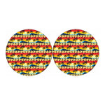 Tropical Sunset Pattern Print Car Coasters