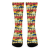 Tropical Sunset Pattern Print Crew Socks