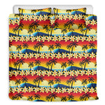 Tropical Sunset Pattern Print Duvet Cover Bedding Set