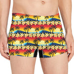 Tropical Sunset Pattern Print Men's Boxer Briefs