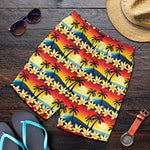 Tropical Sunset Pattern Print Men's Shorts