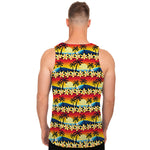 Tropical Sunset Pattern Print Men's Tank Top