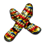Tropical Sunset Pattern Print Muay Thai Shin Guard