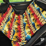Tropical Sunset Pattern Print Pet Car Back Seat Cover