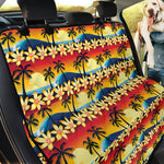Tropical Sunset Pattern Print Pet Car Back Seat Cover