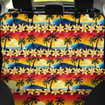 Tropical Sunset Pattern Print Pet Car Back Seat Cover