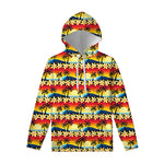 Tropical Sunset Pattern Print Pullover Hoodie