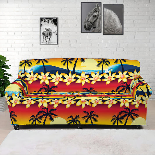 Tropical Sunset Pattern Print Sofa Cover