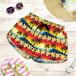 Tropical Sunset Pattern Print Women's Shorts