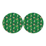 Tropical Tiger Pattern Print Car Coasters