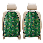 Tropical Tiger Pattern Print Car Seat Organizers
