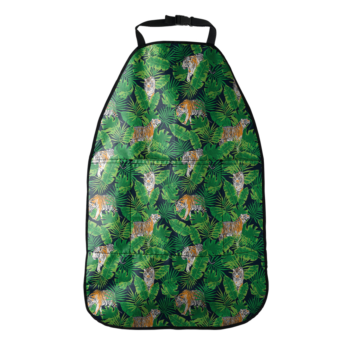 Tropical Tiger Pattern Print Car Seat Organizers