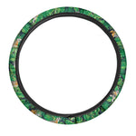 Tropical Tiger Pattern Print Car Steering Wheel Cover