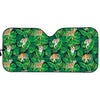 Tropical Tiger Pattern Print Car Sun Shade