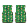 Tropical Tiger Pattern Print Front Car Floor Mats