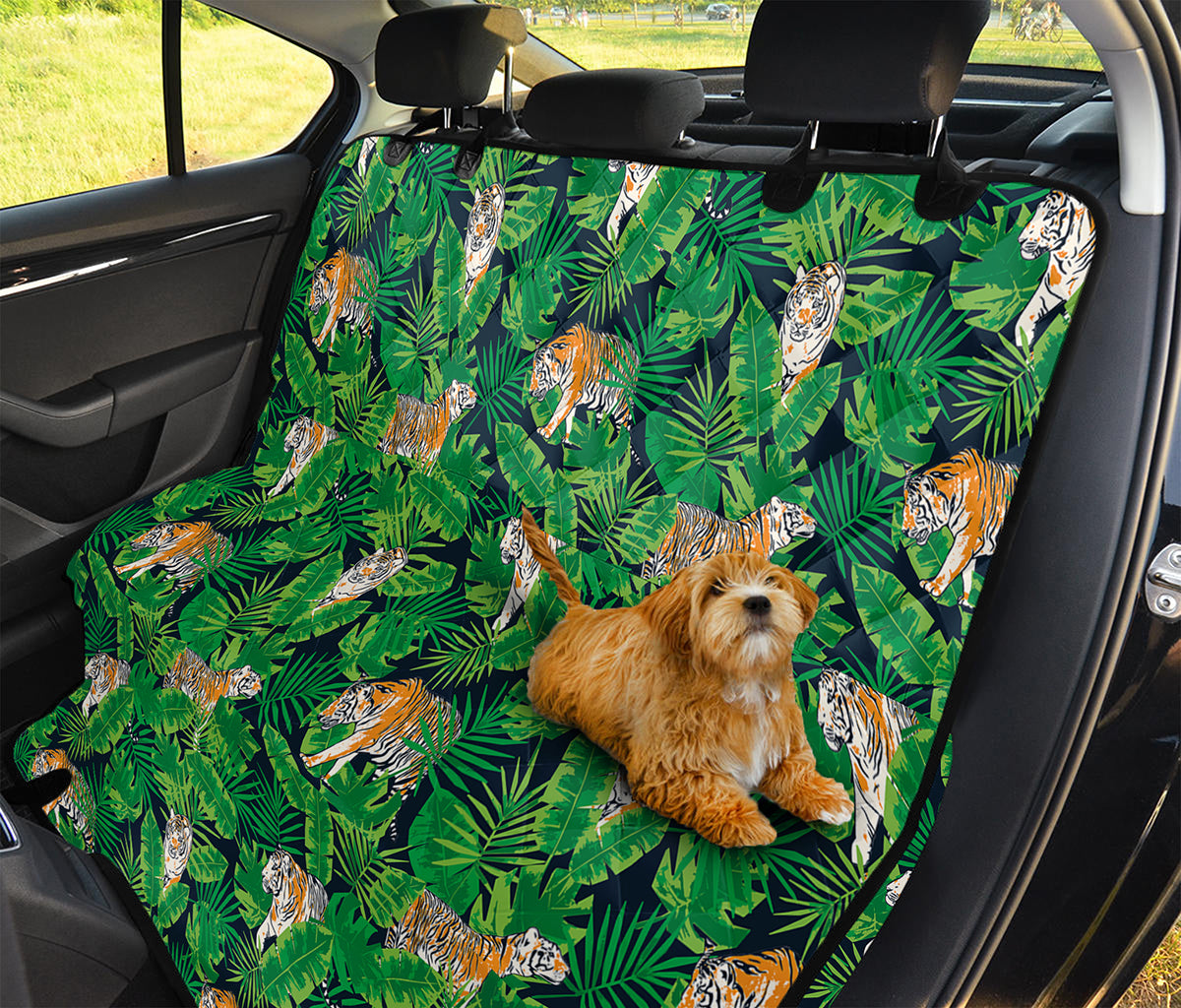 Tropical Tiger Pattern Print Pet Car Back Seat Cover