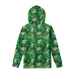 Tropical Tiger Pattern Print Pullover Hoodie