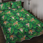 Tropical Tiger Pattern Print Quilt Bed Set