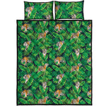 Tropical Tiger Pattern Print Quilt Bed Set