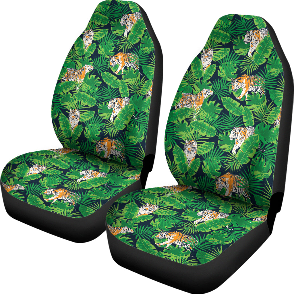 Tropical Tiger Pattern Print Universal Fit Car Seat Covers