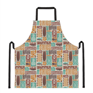 Tropical Tiki Pattern Print Apron