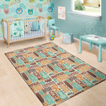 Tropical Tiki Pattern Print Area Rug