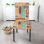 Tropical Tiki Pattern Print Dining Chair Slipcover