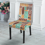 Tropical Tiki Pattern Print Dining Chair Slipcover