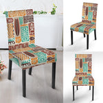 Tropical Tiki Pattern Print Dining Chair Slipcover