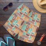 Tropical Tiki Pattern Print Men's Shorts