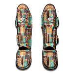 Tropical Tiki Pattern Print Muay Thai Shin Guard
