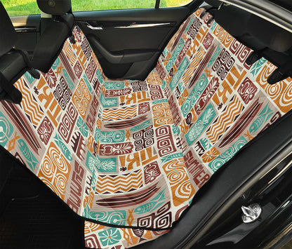 Tropical Tiki Pattern Print Pet Car Back Seat Cover