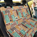 Tropical Tiki Pattern Print Pet Car Back Seat Cover